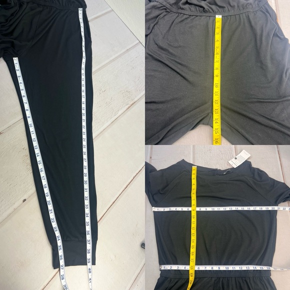 NWT Casual Long Sleeve Jumpsuit Crewneck One Off Shoulder Elastic Waist  SIZE XL - Picture 14 of 17